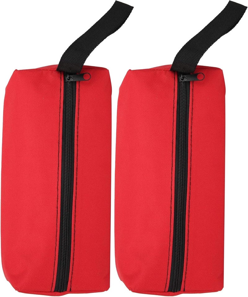HURRISE 2pcs S Size Portable Handheld Tool Storage Bag, 600D Polyester for Tools, Art Supplies, Cosmetics, and More (Red) - Image 1