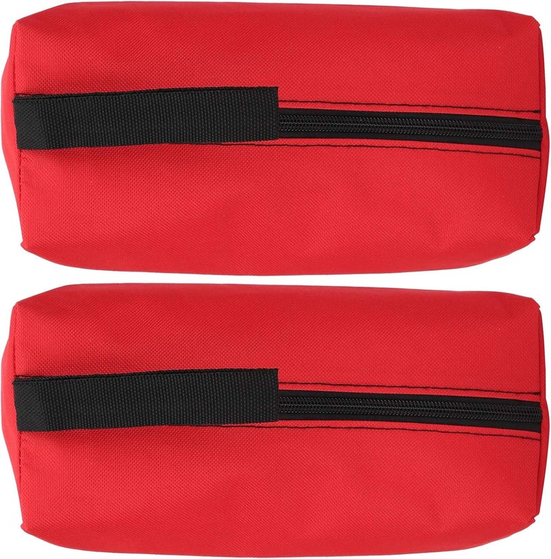 HURRISE 2pcs S Size Portable Handheld Tool Storage Bag, 600D Polyester for Tools, Art Supplies, Cosmetics, and More (Red) - Image 5