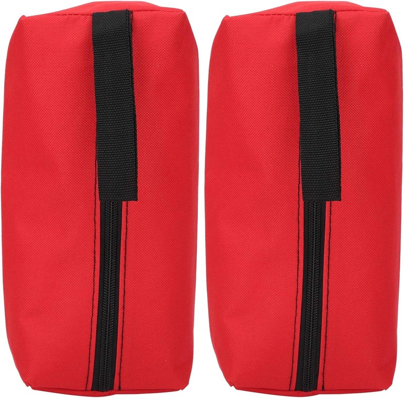HURRISE 2pcs S Size Portable Handheld Tool Storage Bag, 600D Polyester for Tools, Art Supplies, Cosmetics, and More (Red) - Image 4