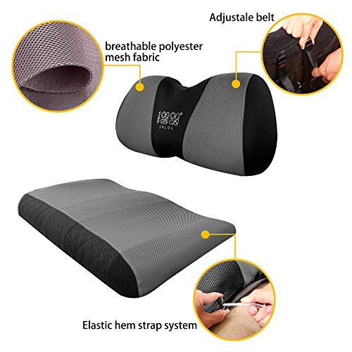 10L0L 4 Passenger Golf Cart Seat Covers, Front Rear Seat Cover Set for Yamaha G29 Drive, Club Car Precedent and Club Car DS Model, Made of 3D Air Mesh Polyester Fabric Breathable Washable - Grey - Image 5