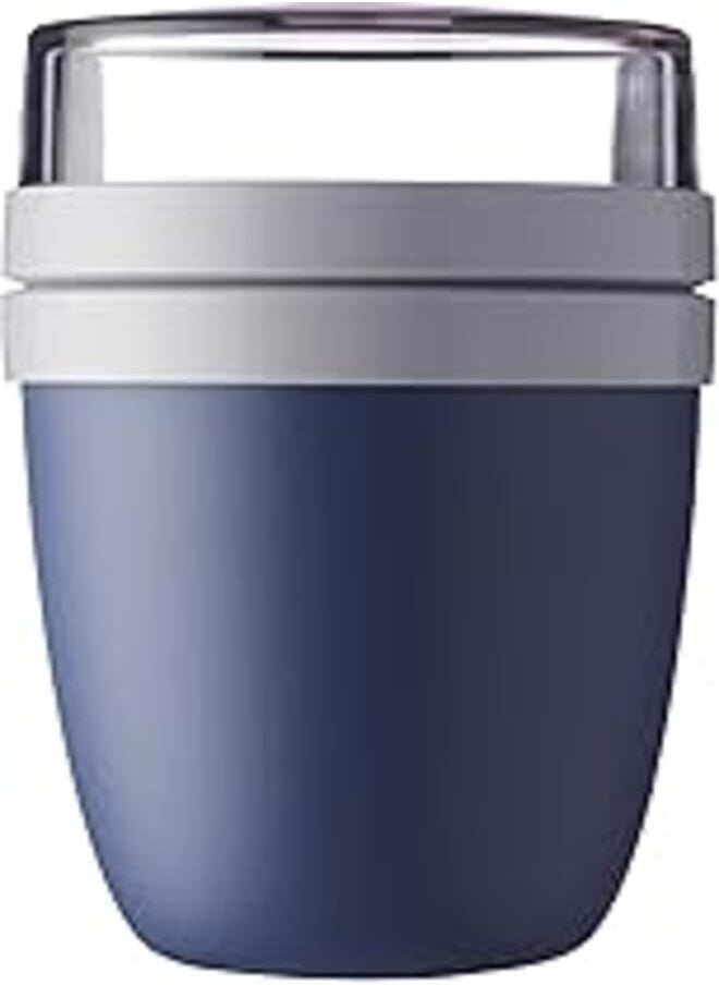Mepal Rosti Mepal ELLIPSE Duo Reusable Meal Prep Lunch Pot, Nordic Denim 