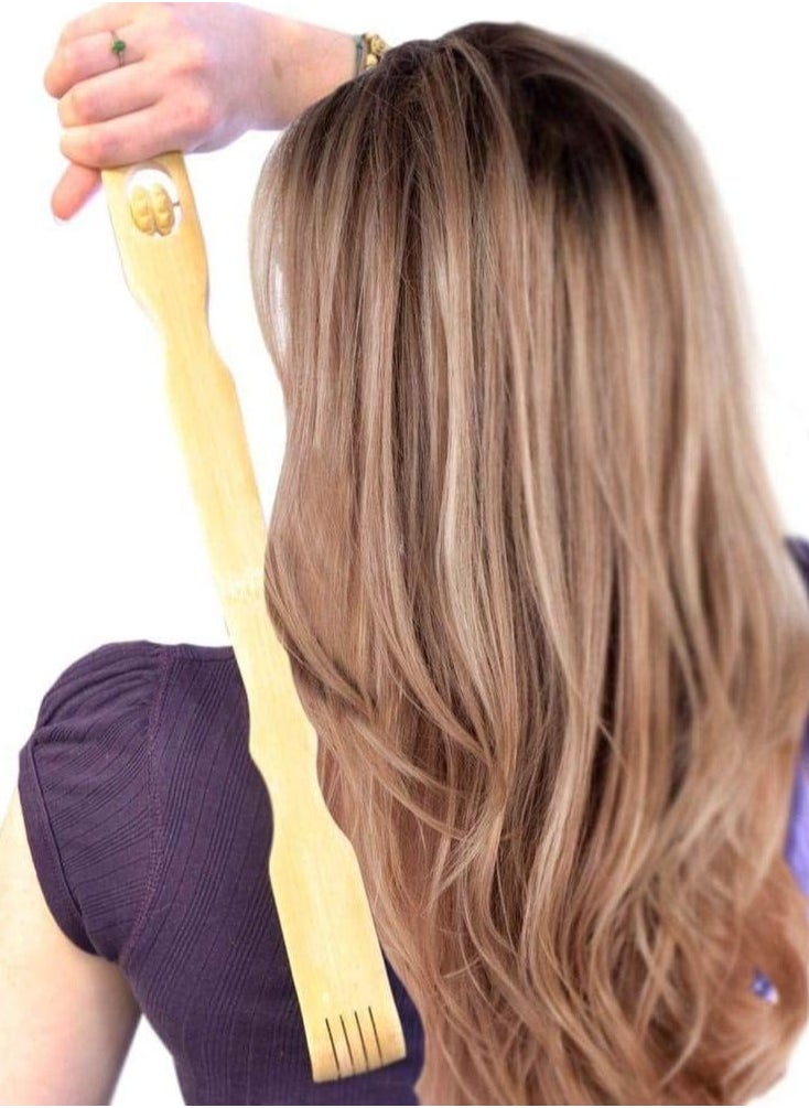 Generic Back massage brush with natural wood bristles  - Image 4