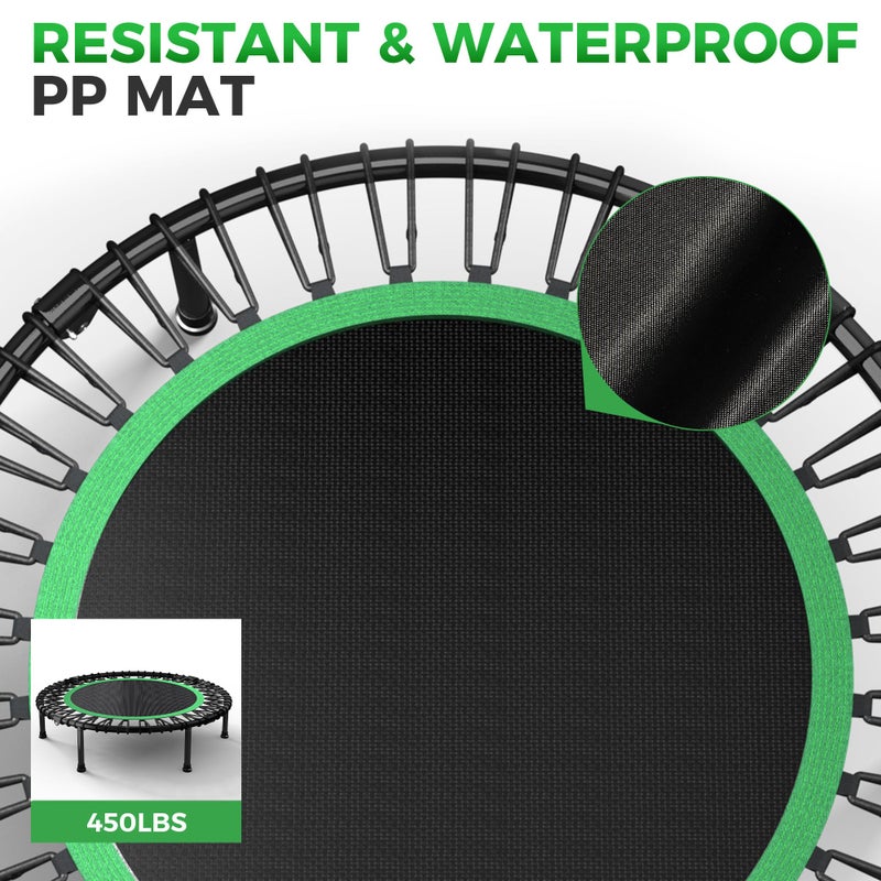 Wonlink 40" Rebounder Trampoline for Adults with Bungee Cords Portable Fitness Exercise Mini Trampoline, Small Rebounder Indoor/Outdoor, Silent Workout Equipment Max Load 450lbs - Image 4