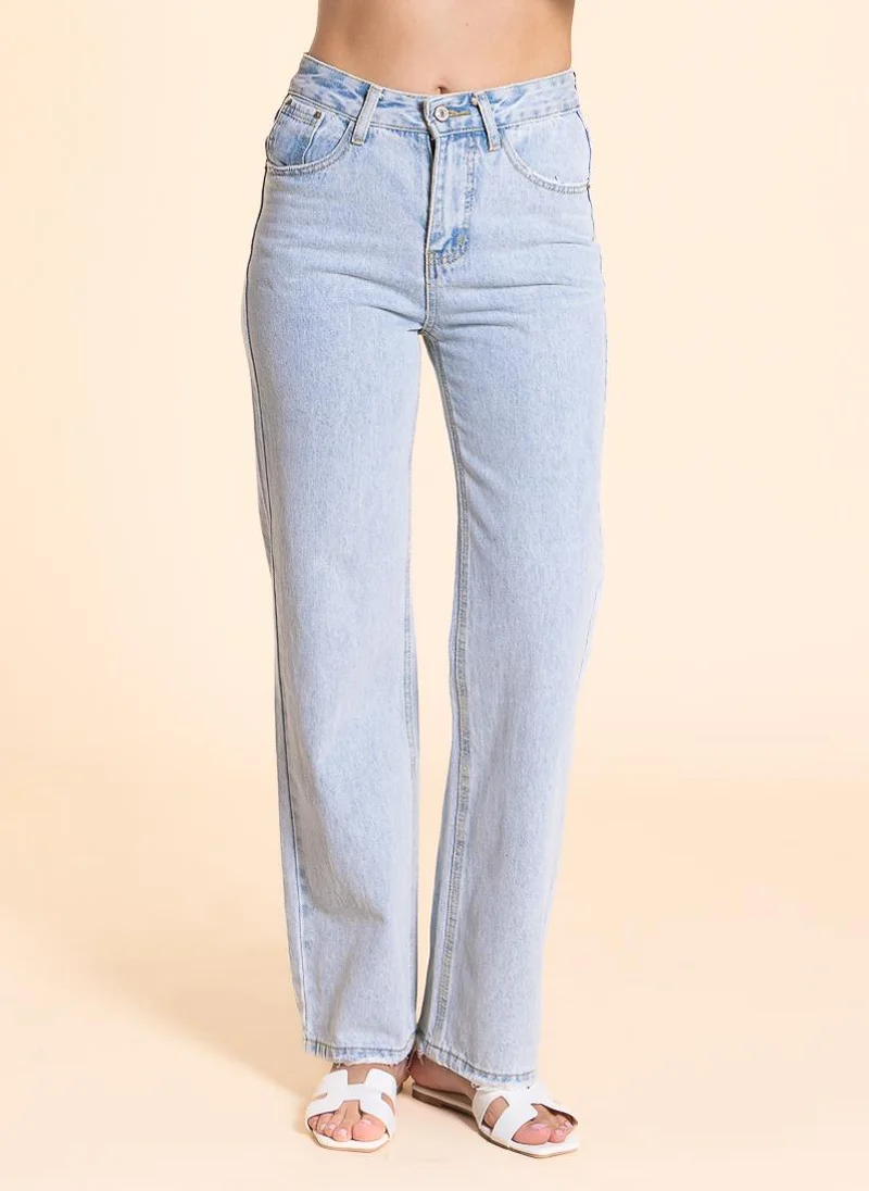 SHAPES WIDE LEG MID-WAIST JEANS