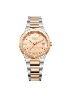 ECSTACY Ecstacy Women's GM10 Movement Watch, Analog Display and Stainless Steel Strap - E23509-KBKK, Two Tone Rose Gold  - Image 1