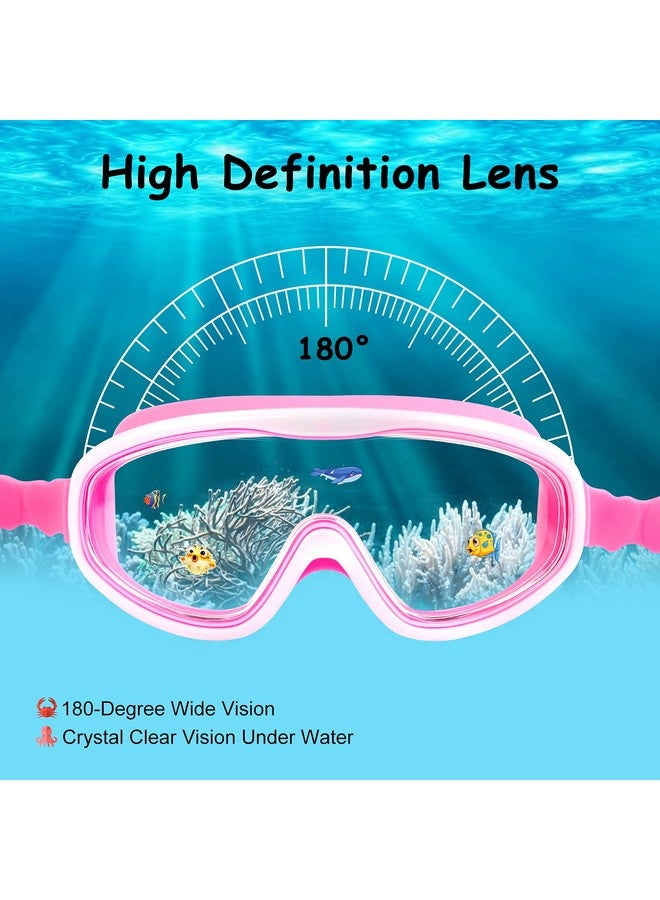 COOLOO Kids Swim Goggles For Age 315, 2 Pack Kids Goggles For Swimming With Nose Cover, No Leaking, Antifog, Waterproof - Image 4