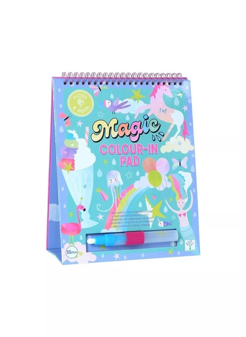 Floss & Rock - Floss & Rock Fantasy Magic Water Easel and Pen - Reusable Water Drawing Set for Kids - Image 1