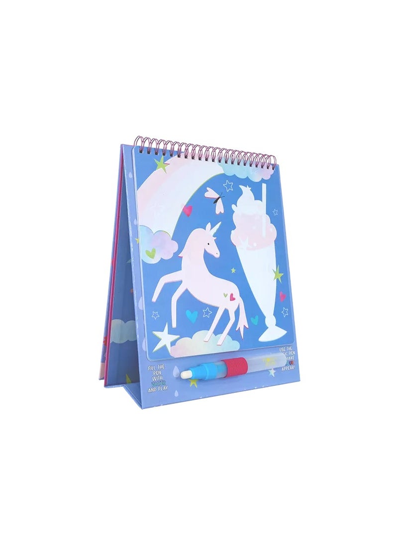 Floss & Rock - Floss & Rock Fantasy Magic Water Easel and Pen - Reusable Water Drawing Set for Kids - Image 1