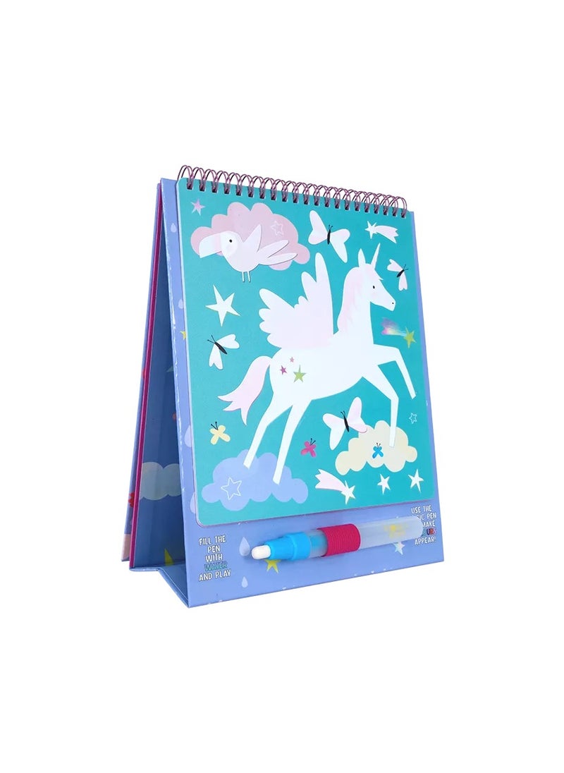 Floss & Rock - Floss & Rock Fantasy Magic Water Easel and Pen - Reusable Water Drawing Set for Kids - Image 1