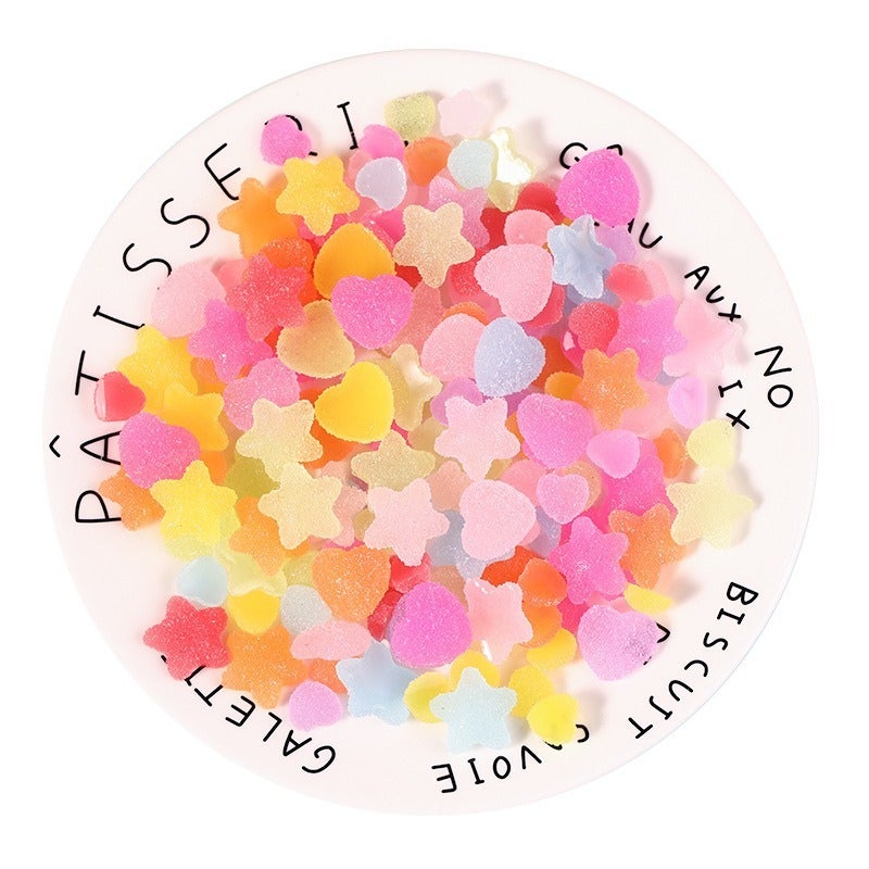 Resin Jelly Heart & Star Beads for DIY Phone Case Decoration - Image 5
