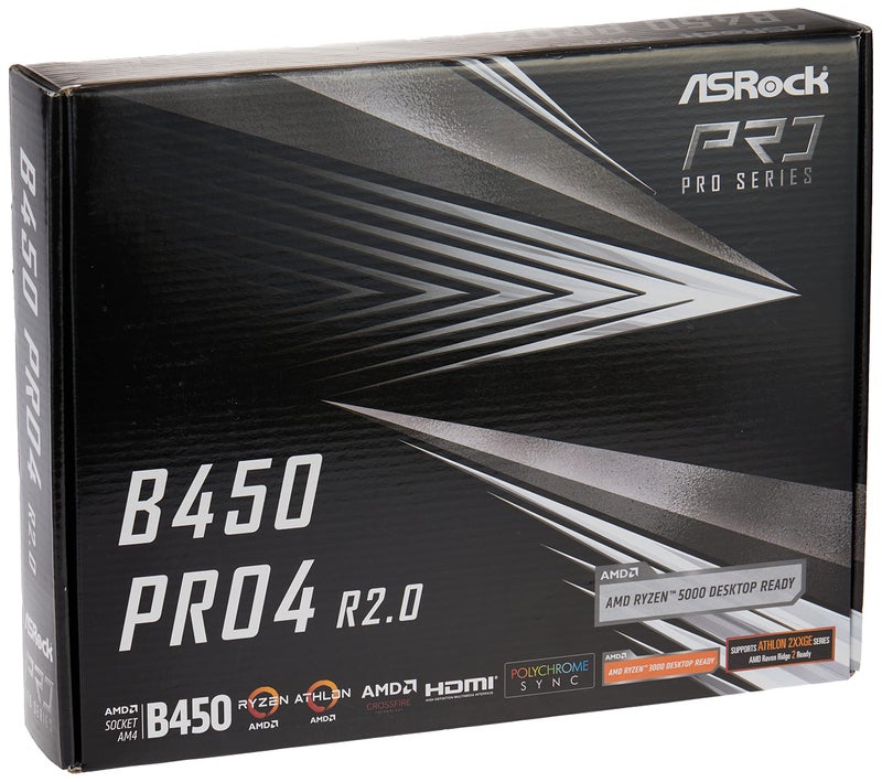 Asrock B450 PRO4 R2.0 AM4 AMD Promontory B450 SATA 6Gbps ATX AMD Motherboard - Image 5