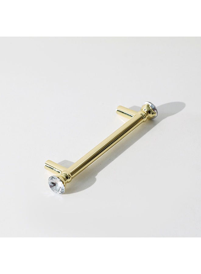 milano Milano Luna Crystal Cabinet Handle – Elegant Zinc Alloy Drawer Knob with Sparkling Design for Cabinets, Wardrobes, Dressers & Furniture Medium Gold  - Image 3