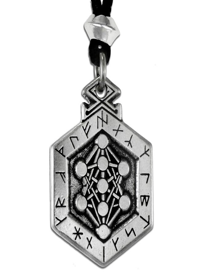 قلادة Armanen Runes - تميمة Yggdrasil - قلادة رونية نورس فايكنغ - Image 1