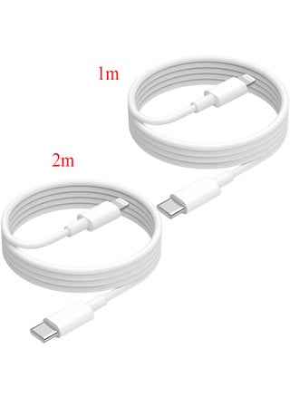 2 Pack Lightning to USB C Cable (1m) and (2m),[MFi Certified] iPhone Fast Charger Cable USB-C Power Delivery Charging Cord Compatible with iPhone 14/14 Plus/14 Pro/14 Pro Max/13/12/11/SE/XS/8/8 Plus/iPad - pzsku/ZFD77CCD88BEF770696BDZ/45/1741314905/5f5fbeec-0239-465a-bc20-fa70e8a10482