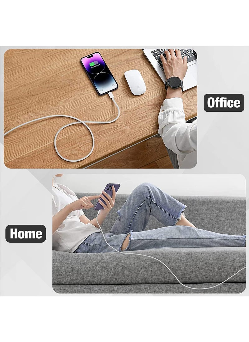2 Pack Lightning to USB C Cable (1m) and (2m),[MFi Certified] iPhone Fast Charger Cable USB-C Power Delivery Charging Cord Compatible with iPhone 14/14 Plus/14 Pro/14 Pro Max/13/12/11/SE/XS/8/8 Plus/iPad