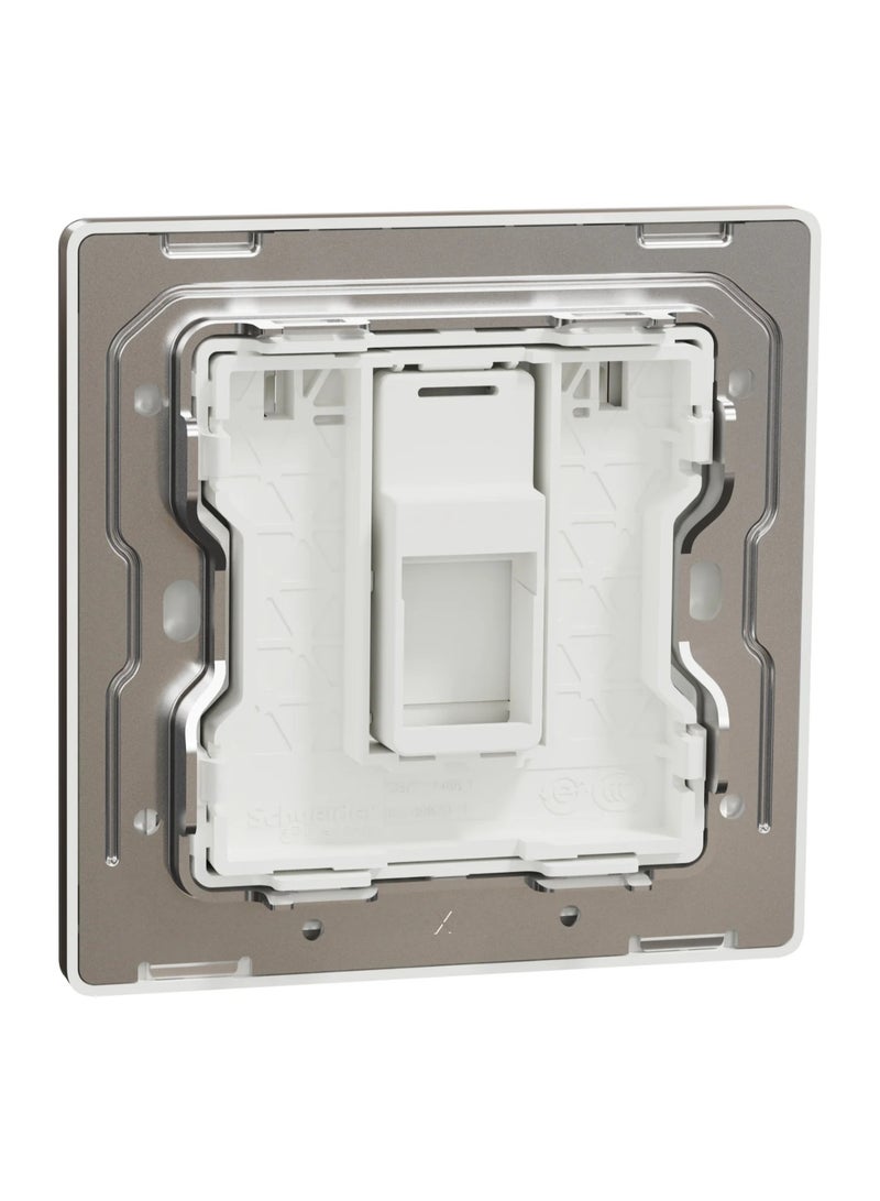Schneider Electric Unica RJ45 Central Plate - Dark Bronze - Image 4