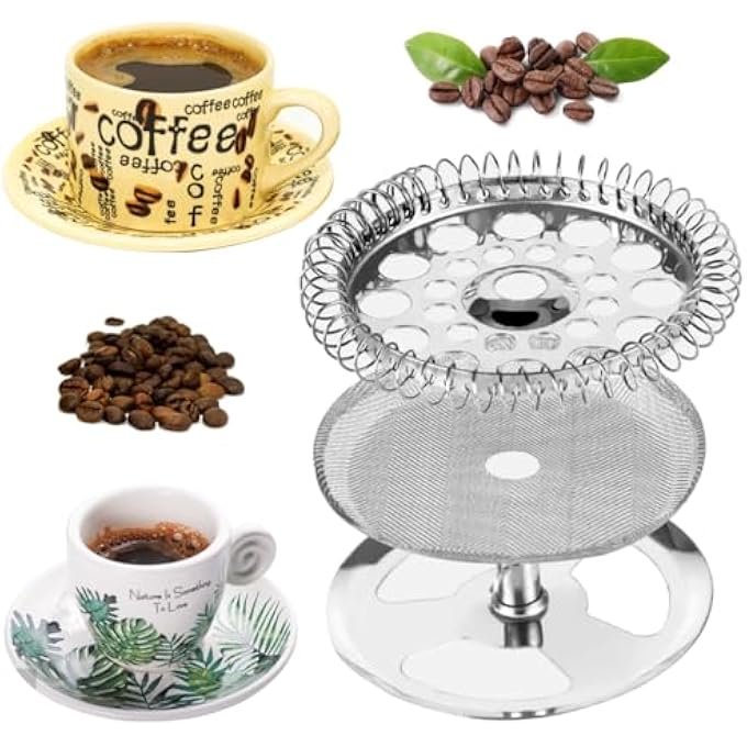 CKANDAY 6 Pcs French Press Replacement Screens Stainless Steel Reusable Mesh Filter For 17 Ounce And 12 Ounce Coffee Press Mesh Filters For Universal 350 Ml  12 Oz  118Oz French Press Coffee Maker - Image 5