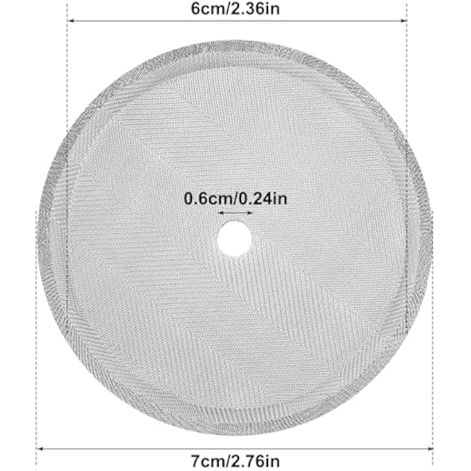 CKANDAY 6 Pcs French Press Replacement Screens Stainless Steel Reusable Mesh Filter For 17 Ounce And 12 Ounce Coffee Press Mesh Filters For Universal 350 Ml  12 Oz  118Oz French Press Coffee Maker - Image 3