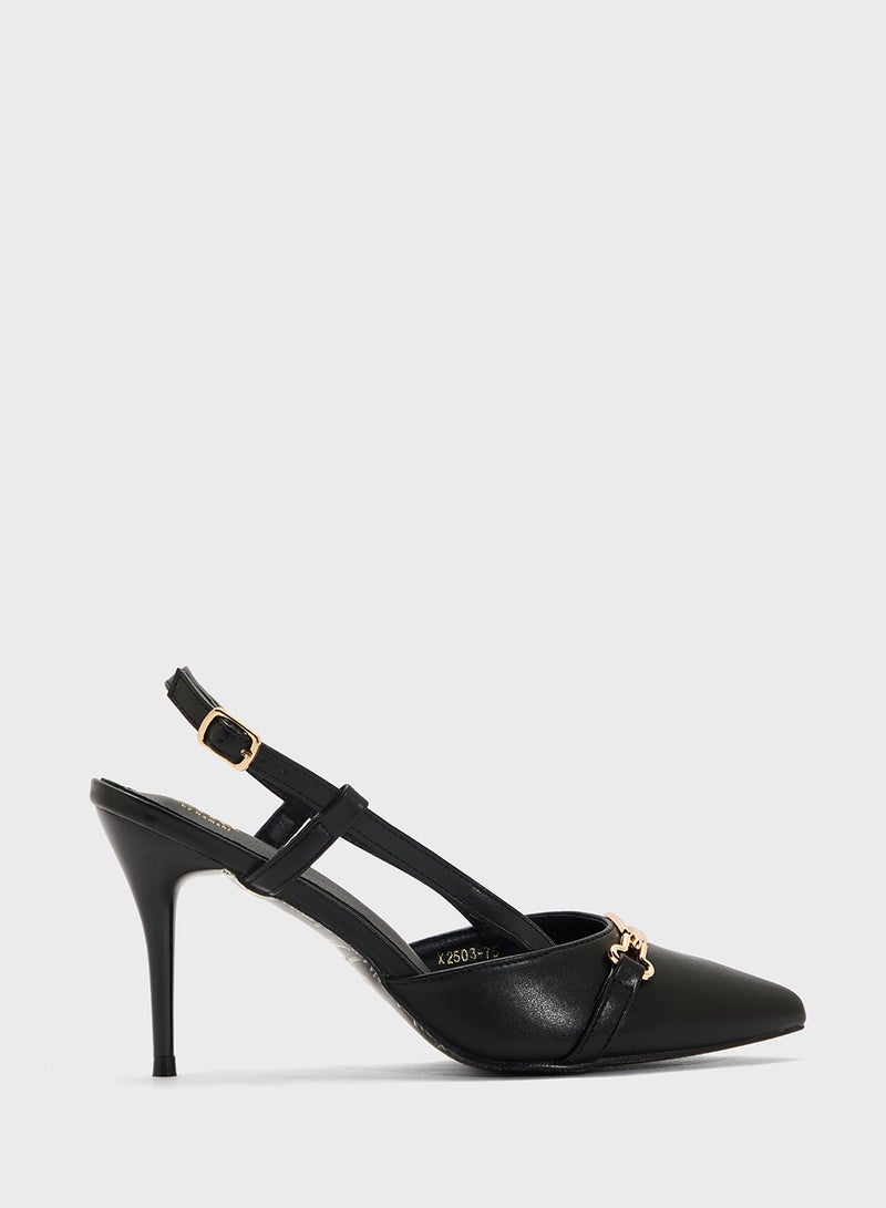 ELLA Sling Back Heeled Pump - Image 1