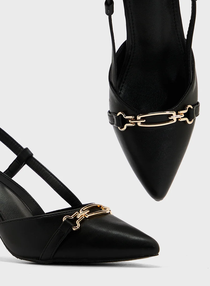 ELLA Sling Back Heeled Pump