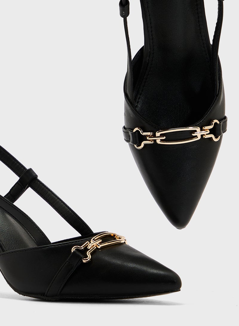 ELLA Sling Back Heeled Pump - Image 4