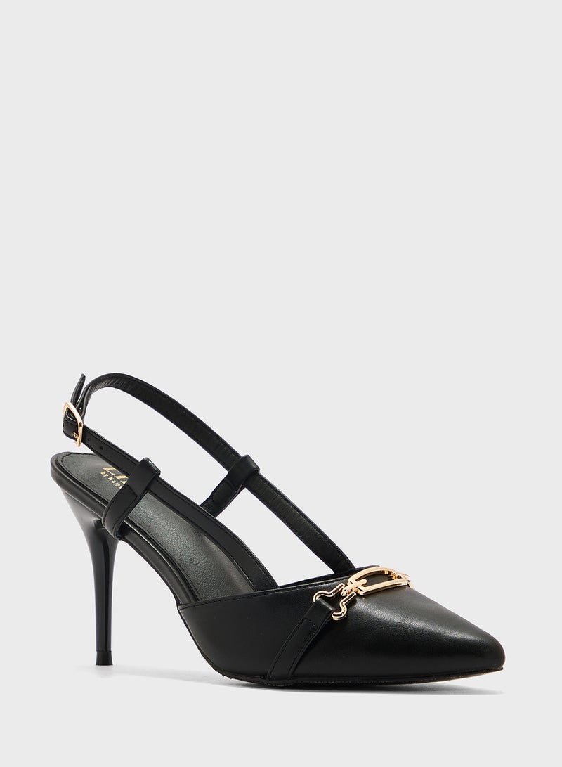 ELLA Sling Back Heeled Pump - Image 2