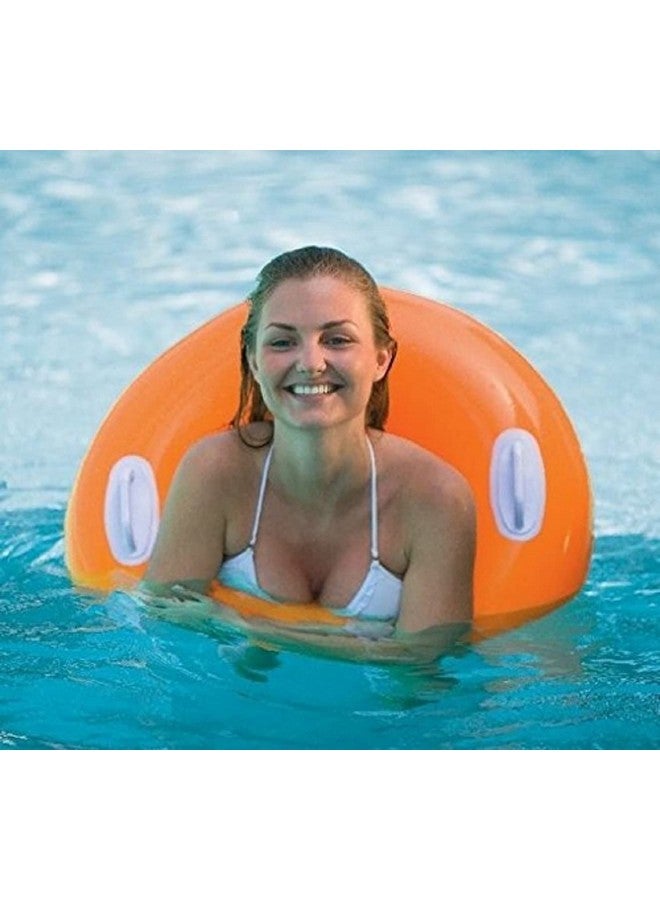 ClearChoice:- Adult Swimming Ring Adult Inflatable Pool Swim Tube with 2 Handles(Size - 30''inch)(Multi Color)(8+ Years up)(1 PIS) - Image 1