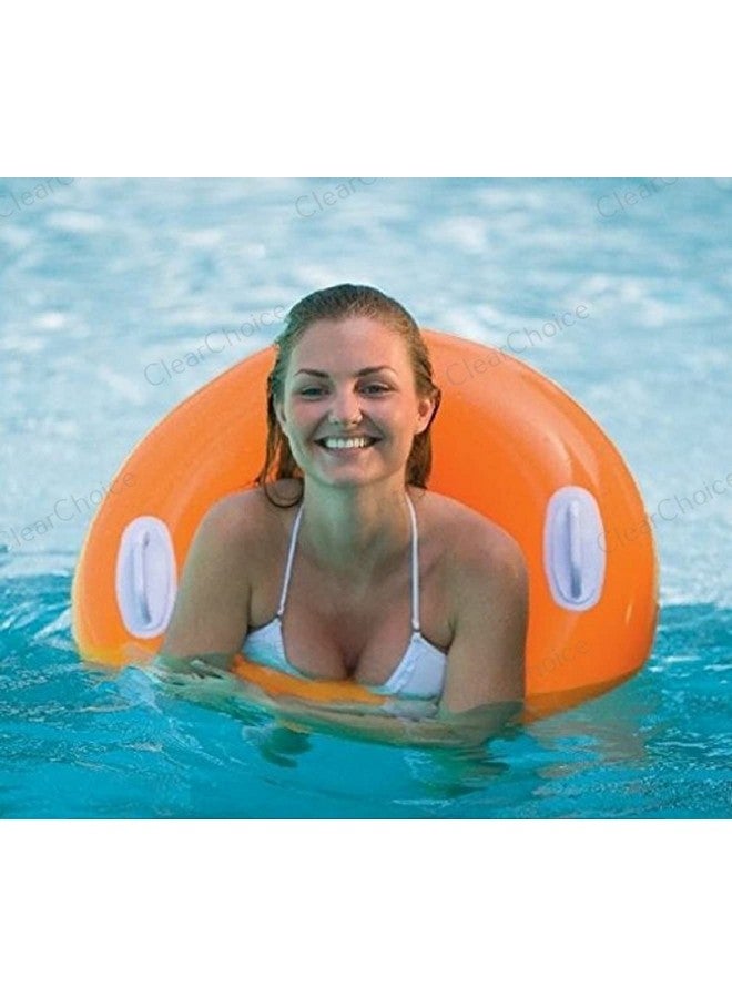 ClearChoice:- Adult Swimming Ring Adult Inflatable Pool Swim Tube with 2 Handles(Size - 30''inch)(Multi Color)(8+ Years up)(1 PIS) - Image 5