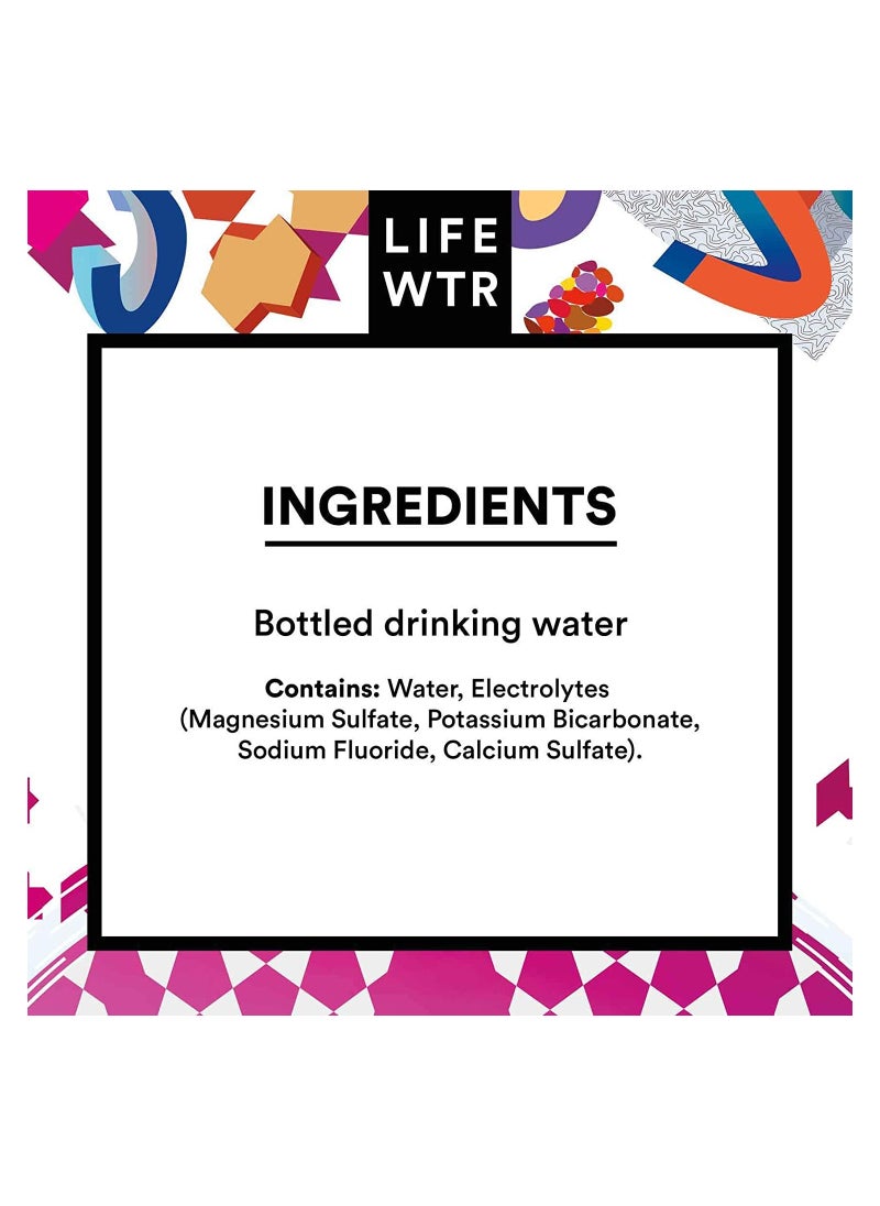LIFEWTR - Non Carbonated Water bottle low sodium with electrolytes 500ml Pack of 6 - Image 1