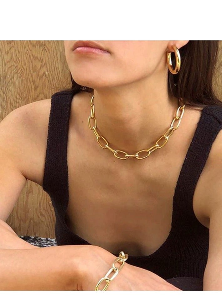 Zeno Coarse chain clavicle chain For Women - Image 1