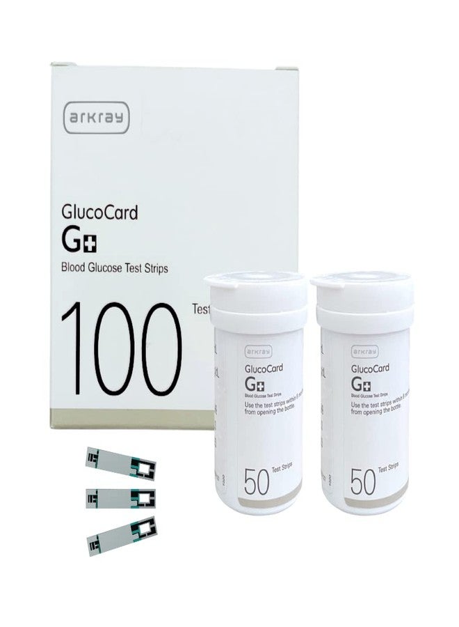 Arkray Glucocard G+ 100 Bottlepack Blood Glucose Test Strips For Glucocard G+ Glucometer - Image 1