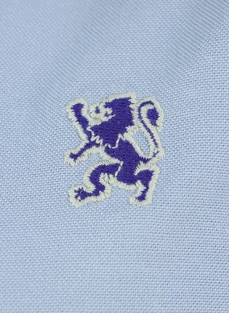 GIORDANO  Women's Cotton Oxford Slim fit Shirt with Lion Embroidery for Women | Best Price UAE