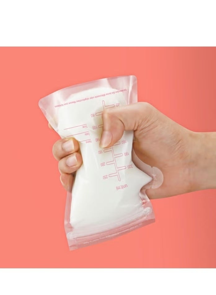 30PCS حقيبة تخزين حليب الأم الوردي - أكياس الحليب لحليب الأم للتغذية,حاويات تخزين حليب الأم للثلاجة,أكياس لحليب الأم - Image 2