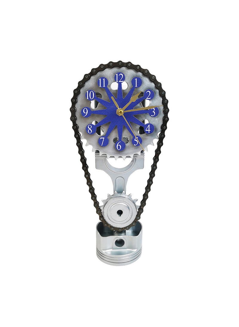 Generic - Creative Desktop Gear Clock with USB Blue - Image 1