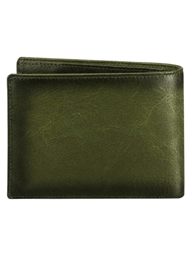 WildHorn RFID Protected Leather Wallet for Men, Green Crunch - Image 5