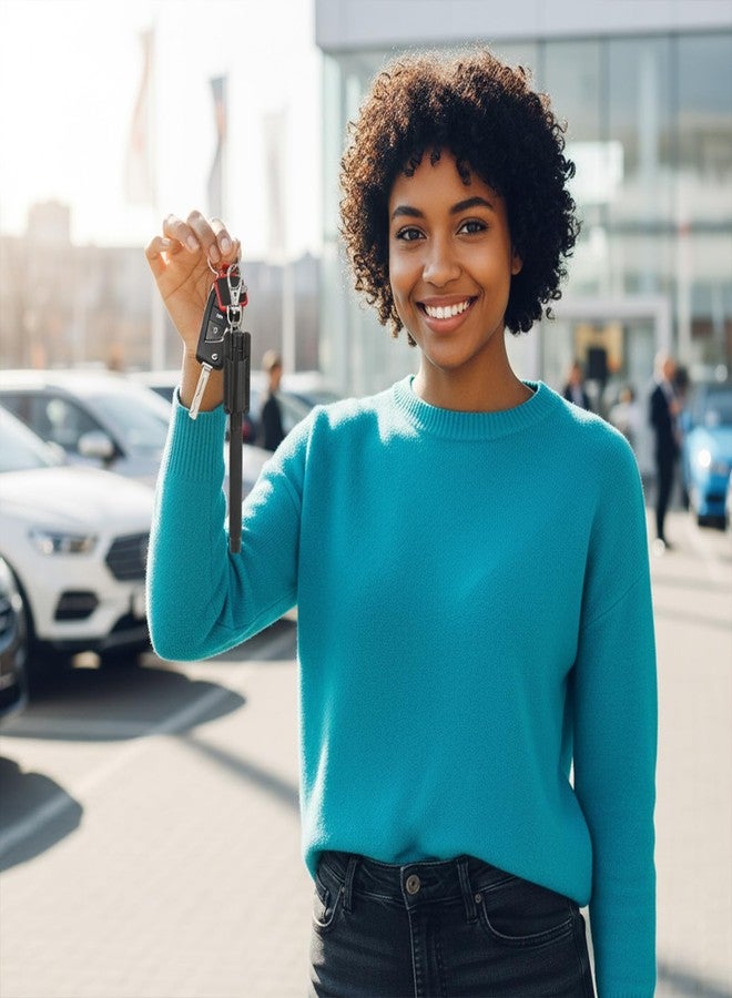حامل أقلام أسود من قطعتين من Jxiwfvl، مشبك قلم جلدي مضاد للضياع، حامل أقلام محمول للمكتب، لوحة كتابة - Image 5
