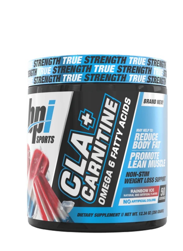 BPI SPORTS - BPI CLA + Carnitine 50 Servings Rainbow Ice - Image 1