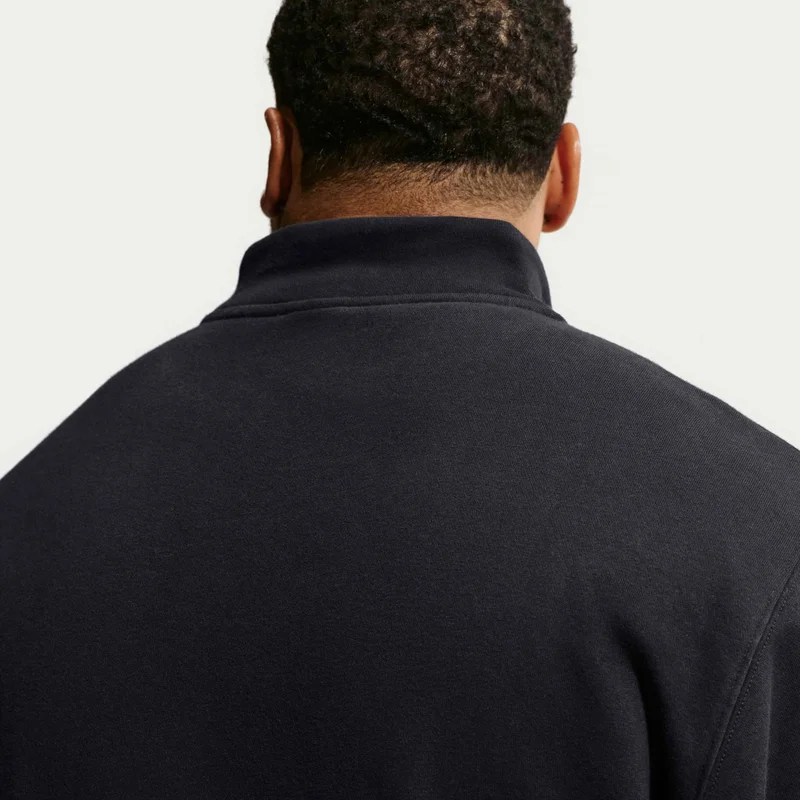 Nike Black Men's Sportswear Club Zip Fleece Top for Men | Best Price UAE