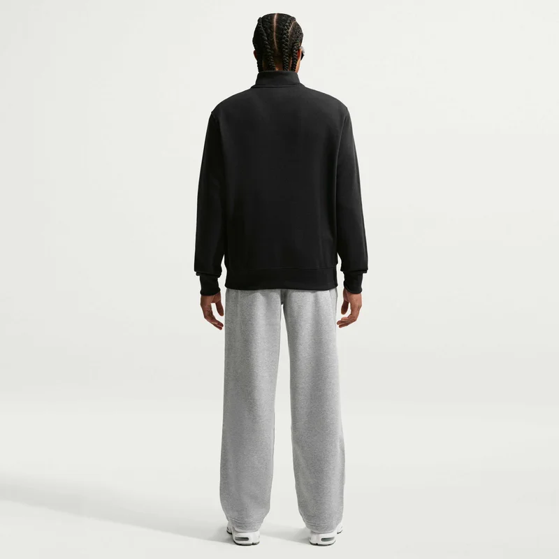 Nike Black Men's Sportswear Club Zip Fleece Top for Men | Best Price UAE