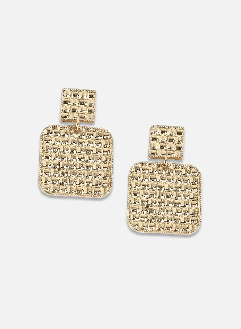 SOHI Metallic Mosiac Artificial Drop Earring Jewellery