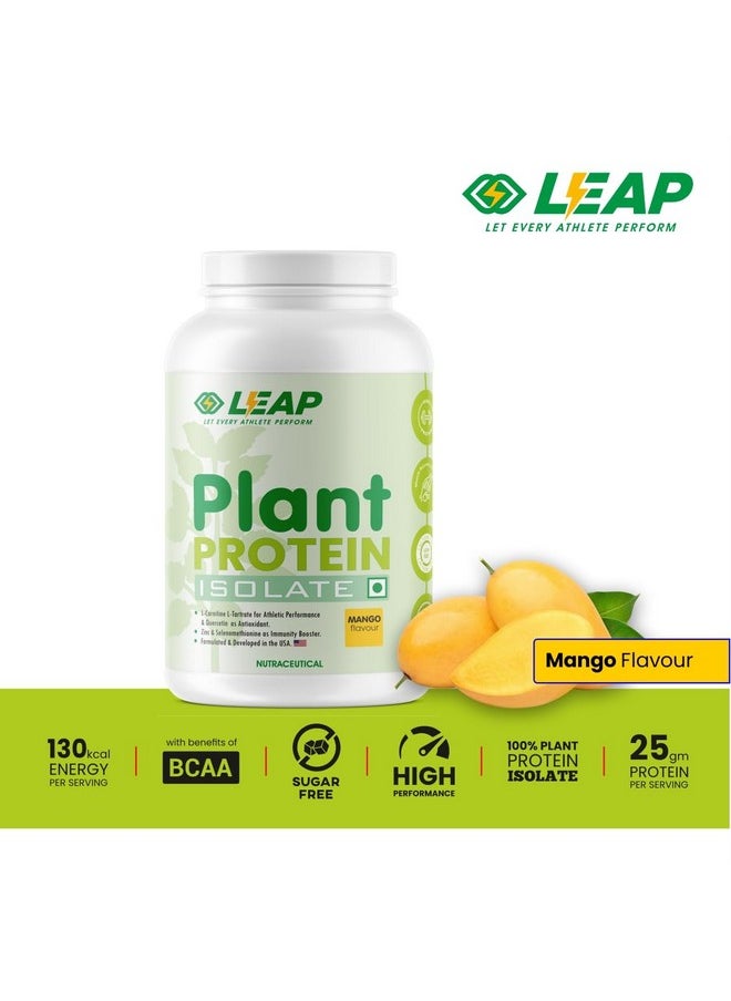 LEAP Plant Protein - Pea Plant-Based Protein Powder, Gluten-Free, Metabolism Booster, Amino Acid Profile, Immunity Enhancer, Formulated In Usa (Mango)  - Image 4