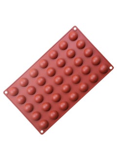 Spaceshoop Silicone Half Balls Soap Biscuits Chocolate Candle Mould, 6 Cavity Tray, Random Colour (35 Cavity)  - Image 1