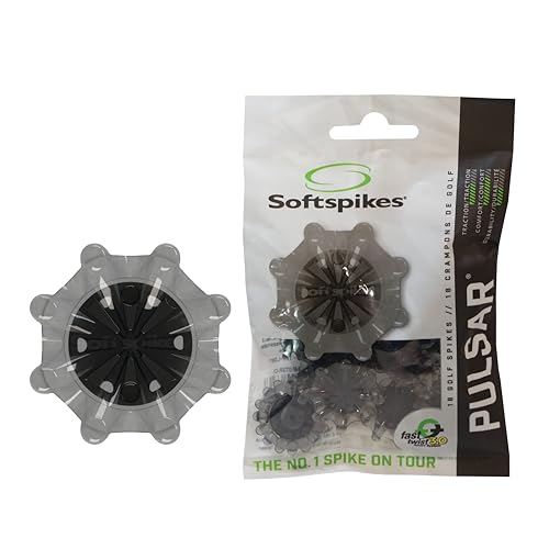 SOFTSPIKES unisex adult Fast Twist 3.0 Softspikes Pulsar Golf Cleats, Translucent Grey, Clamshell US - Image 1