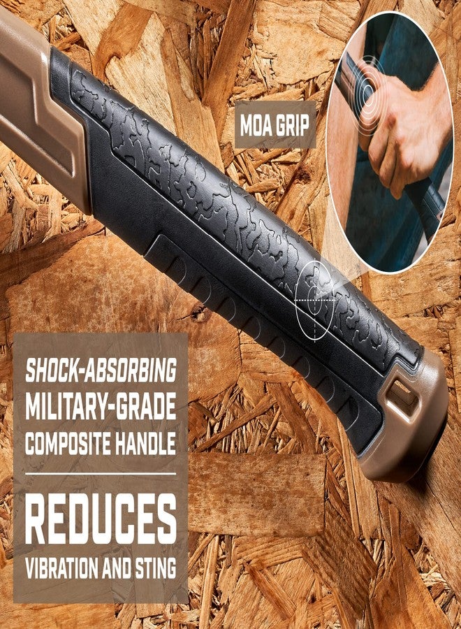 Spec-Ops Spec Ops Tools 20 oz Fiberglass Hammer, 13 Inch, Soft Mallet Cap, Shock-Absorbing Grip, 3% Donated to Veterans - Image 2