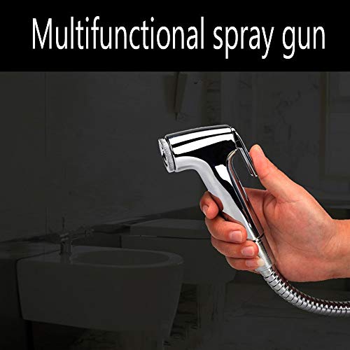 SBD Safari ABS Plastic Health Faucet Gun with Flexible Stainless Steel Hose Tube and PVC Holder | Health Faucet Set | Bidet Jet Spray ((Complete Set with 1 Mtr Tube)) - Image 2