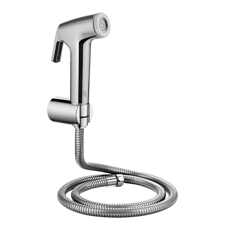 SBD Safari ABS Plastic Health Faucet Gun with Flexible Stainless Steel Hose Tube and PVC Holder | Health Faucet Set | Bidet Jet Spray ((Complete Set with 1 Mtr Tube)) - Image 3
