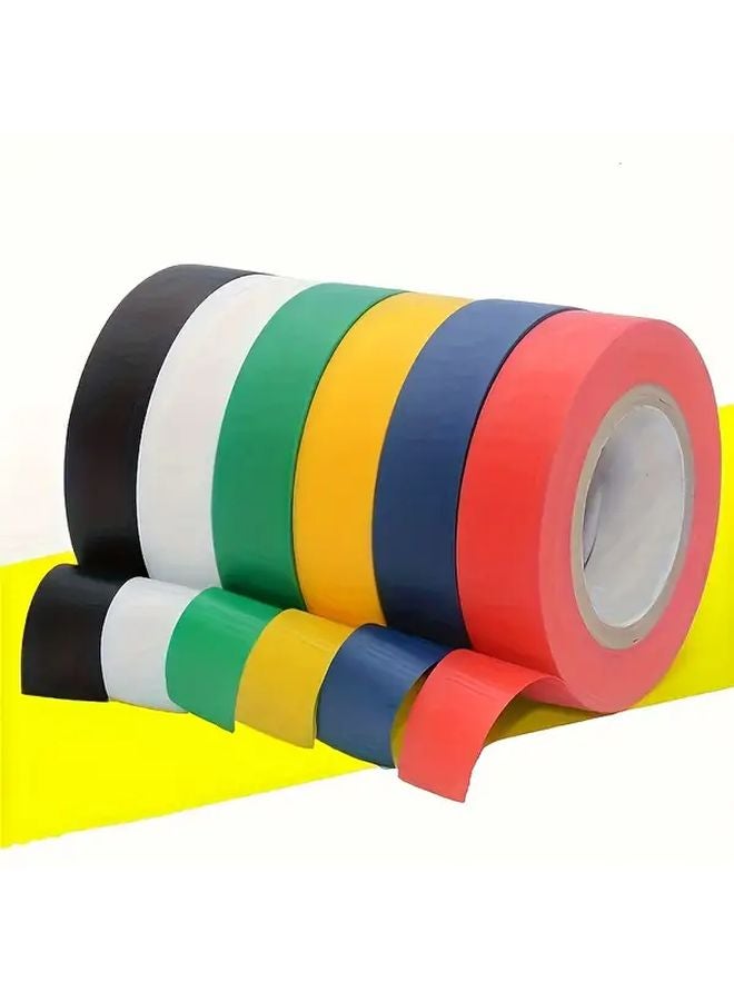 6pcs Heavy Duty PVC Electrical Tape Waterproof Insulation Random Color for Wiring Cable Bundling - Image 3