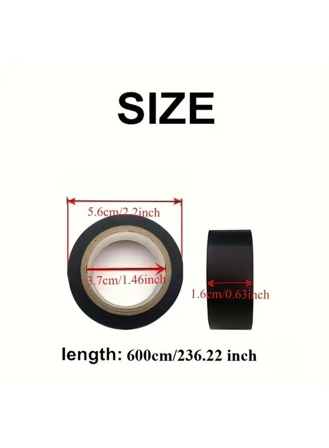 6pcs Heavy Duty PVC Electrical Tape Waterproof Insulation Random Color for Wiring Cable Bundling - Image 4