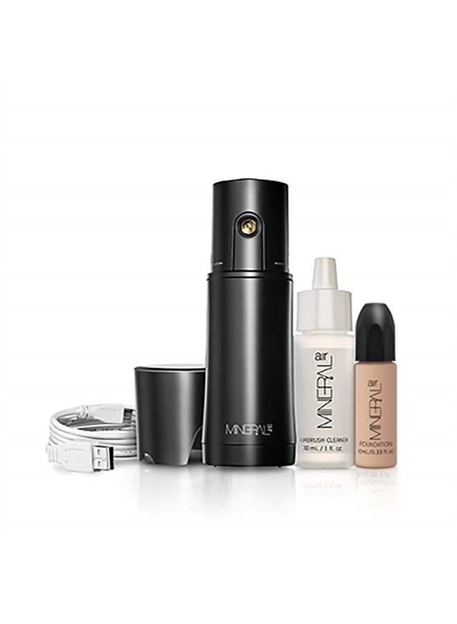 Mineral Air Complexion Starter Kit | Flawless Mineral Foundation Application (Bisque)