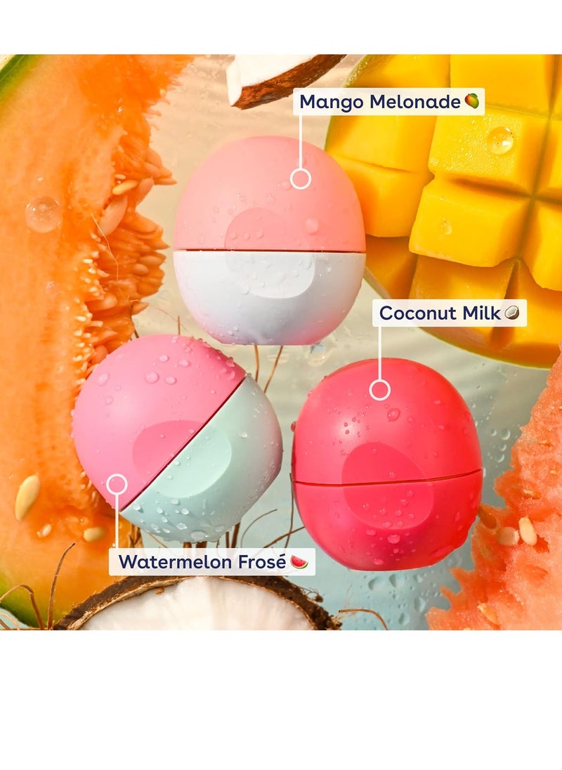 eos Juicy Vibes Lip Balm Variety Pack- Watermelon Frosé, Mango Melonade & Coconut Milk, All-Day Moisture Lip Care Products, 0.25 oz, 3-Pack - pzsku/ZFD78F0D3E0446A64BAE4Z/45/_/1734524774/07632d9b-eb22-47fb-8e76-4c7045e62491